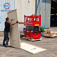 Plateforme élévatrice à ciseaux autopropulsée miniature de 4 m, 6 m, 300 kg pour les maisons et les petits magasins