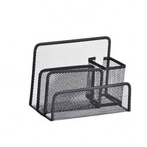 One Stop Shopping Wholesale Metal Mesh Desk Organizer Storage <b>Pen</b> Holder <b>Multi</b>-function File Tray - Product Image 1