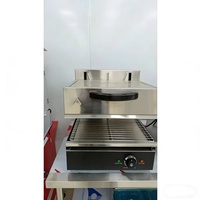 Salamandre électrique de style malaisien avec élévateur intégré, petite forme ovale, chauffe-aliments/grill/four pour la cuisine