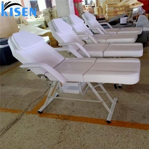 Lit de massage et de soin corporel de luxe Kisen, chaise de salon de beauté pour extensions de cils, table de beauté rose pour soins du visage - Product Image 6