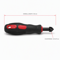 Kit de débavureurs manuels ergonomiques 13, 16, 19 mm avec poignée souple pour le travail du bois – 3 tailles
