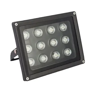 12W Light White LED Security CCTV Auxiliary Lamp COB Chip 6500K CCT IP65 Flood Lights for Outdoor Use