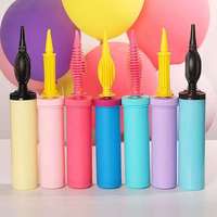 Pompe à ballons manuelle portable de haute qualité de 10 pouces, gonfleur d'air de petite taille pour gonfler les ballons de fête de Noël