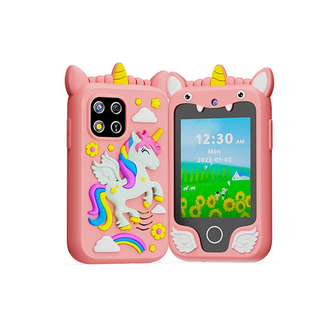 2.8 Inch Touch Screen Smart Toy Phone for Children, with Dual Cameras, Music Player, Educational Learning Toy, Built-in Games