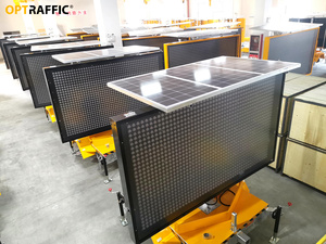 EN12966 Remorque à message variable de gestion du trafic VMS à énergie solaire 5 couleurs - Product Image 5