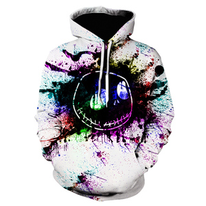 Regalo di <span class=keywords><strong>Halloween</strong></span> 2023: <span class=keywords><strong>Felpe</strong></span> con Cappuccio Stampate in 3D di Nightmare Before Christmas per Uomo, <span class=keywords><strong>Felpe</strong></span> Casual Streetwear - Product Image 2