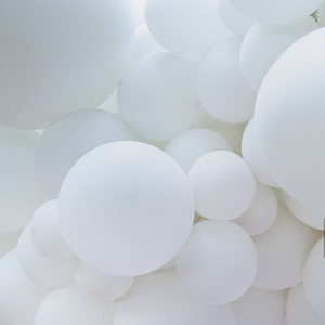 Palloncini in Lattice Bianco Opaco da 5, 10, 12, 18, 36 Pollici per Decorazioni di Matrimoni, Feste di Compleanno, Palloncini ad Elio, Forme Artistiche, Natale - Product Image 2