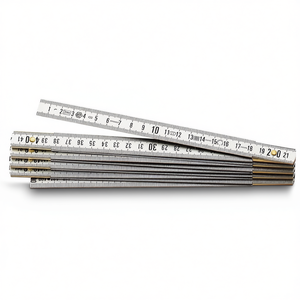 Règle pliante double en aluminium de 12 pouces, outil de mesure en métal pour travaux de précision - Product Image 2