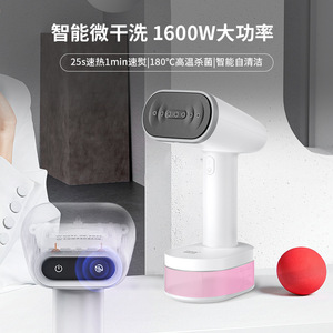 Handheld Steam Iron Dual Purpose Flat Hanging Portable Aluminum Ceramic Soleplate Wet Dry Use 0.8L Capacity - Product Image 5