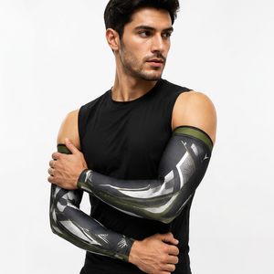 <b>Compression</b> Seamless Breathable Cooling Polyester/Spandex High Quality Unisex Cycling Fitness Golf <b>Arm</b> <b>Sleeves</b> UV Protection - Product Image 6