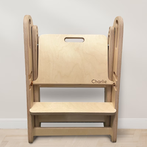 Xiair <span class=keywords><strong>2</strong></span> bước lên ghế thang trẻ mới biết đi bằng gỗ bước Phân trẻ em phòng tắm Bô đào tạo thiết kế sáng tạo trẻ em bằng gỗ bước Phân - Product Image 5