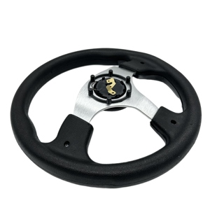 유니버설 <span class=keywords><strong>12</strong></span>.5 인치 PU 블랙 수정 골프 카트 스티어링 휠 보트 스티어링 휠 - Product Image 5