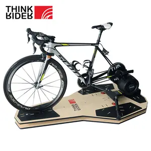 Thinkrider placa de balanço para bicicleta, treinador elétrico para bicicleta em ambientes internos, placa de robalo para ciclismo