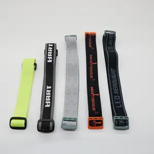 Customized Jacquard Elastic Band Headlamp Strap Replacement Headlight Strap with Jacquard Logo