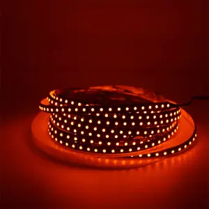 Striscia led ad alta tensione giallo ambra bianco impermeabile SMD5050 sorgente luminosa flessibile 100ft 50m 100m /roll rgb led strip lights