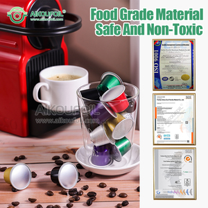 <span class=keywords><strong>Cápsulas</strong></span> de Café <span class=keywords><strong>Compatibles</strong></span> con Nespresso y <span class=keywords><strong>Caffitaly</strong></span>, Reutilizables, Recargables, de Metal, para Congelar, <span class=keywords><strong>Cápsulas</strong></span> de Café Completas - Product Image 2