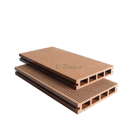 Plancher composite WPC multicouche antidérapant, ignifuge, imperméable et écologique pour extérieur, garantie 15 ans, système de pose par clic