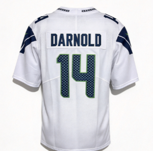 Maillot de football des Seahawks # 3 Emmanwori # 21 Witherspoon # 9 WalkerIII # 14 Darnold # Collection de 12 maillots de joueur cousus pour hommes - Product Image 2