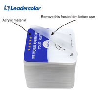 Mini-étiquette NFC personnalisée en acrylique avec code QR, support adhésif, carte de membre, affichage des commentaires clients 13,56 MHz