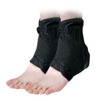 Attelle de cheville respirante à compression pour la course à pied - Unisexe, en fibre de polyester avec soutien d'immobilisation et design portable