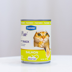 <span class=keywords><strong>Recrutement</strong></span> d'agents d'usine OEM - Nourriture pour animaux de compagnie FAENBEI - Nourriture humide pour chats en conserve 375g - Product Image 2