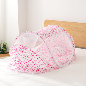 Bé 0-3 tuổi có thể gập lại mùng mà không cần cài đặt bé muỗi che bông Pad bông gối ba mảnh Bộ - Product Image 6