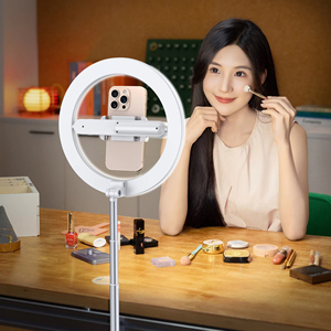 Anneau lumineux de bureau avec support pour enregistrement vidéo Support flexible pour ordinateur portable Zoom Réunion, Streaming Photographie - Product Image 2