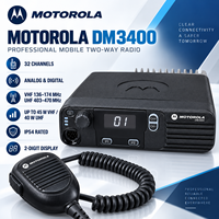 Radio mobile Motorola DM3400 XiR M8220 XPR4300 DGM4100 VHF UHF numérique pour la logistique de flotte, les transports et les entreprises