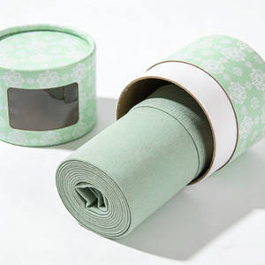 Boîte cadeau cylindrique en papier kraft écologique de haute qualité, emballage personnalisé pour sous-vêtements, chaussettes et vêtements - Product Image 4