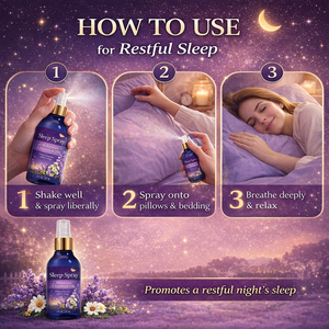 สเปรย์ฉีดเพื่อการนอนหลับ OEM Calm Blend ผสมเมลาโทนิน ลาเวนเดอร์ และน้ำมันคาโมมายล์ สเปรย์ผ่อนคลายธรรมชาติสำหรับการนอนหลับ - Product Image 4