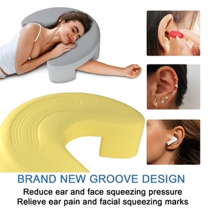 Oreiller ergonomique en mousse à mémoire de forme <span class=keywords><strong>pour</strong></span> dormeurs latéraux, avec trou <span class=keywords><strong>pour</strong></span> le bras, <span class=keywords><strong>pour</strong></span> soulager les douleurs au cou et aux épaules, oreiller <span class=keywords><strong>pour</strong></span> les épaules, vente en gros - Product Image 4