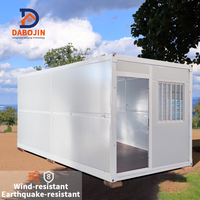 Maison conteneur préfabriquée en acier pliable avec installation rapide, conception portable pour abri d'urgence, usage commercial et bureautique