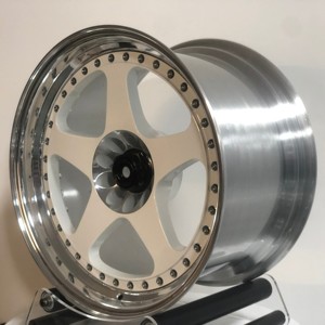Cerchi Forgiati Personalizzati da 15 Pollici in Argento con Finitura Cromata Dorata, Nuovi, Perfetti per Corolla <span class=keywords><strong>Minicooper</strong></span> del 1973 - Product Image 4