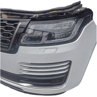 Grille de pare-chocs avant à visser d'occasion pour L405 avec découpes pour phares, système de refroidissement, radiateur et capteurs d'aide au stationnement