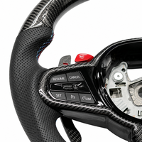 Volant en carbone forgé personnalisé haut de gamme avec LED pour BMW M3 G11 G22 X3 G01 G20 G30 G31 G38 G82 G80 F30 Accessoires de voiture
