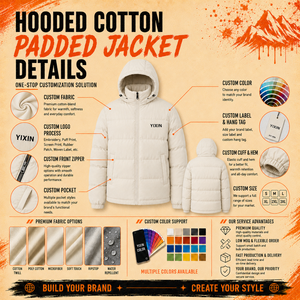 Giacca Imbottita Invernale da Uomo con Cappuccio, Zip Integrale, Trapuntatura Orizzontale, Materiale Premium, Colore Unico, Leggera - Product Image 4