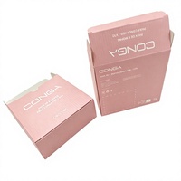 Caja de Cartón Corrugado de Materiales Reciclados, Caja Plegable con Logotipo Personalizado, Impresión UV a Color, Laminado Mate de 2mm, Caja de Regalo para Cosméticos