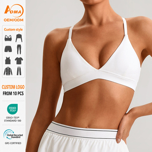 Reggiseno Sportivo da Donna con Logo Personalizzato, Leggero e Traspirante, Semplice con Scollo a U e Spalline, per Yoga e Allenamento - Product Image 1