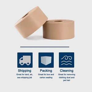 JL3 100% Biodegradable Gum Paper Tape Reinforced Kraft Paper Packing Tapes Roll