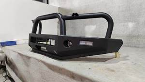 Pare-Chocs Avant Robuste en Acier Noir 4x4 avec Lumière LED pour Nissan Navara Np300 Revo <span class=keywords><strong>Raptor</strong></span> Lc250 - Product Image 3