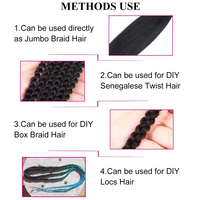 X-TRESS Populaire Lot de Cheveux Synthétiques Lisses Yaki Résistants à la Chaleur pour Tresses Quotidiennes Naturelles pour Femmes