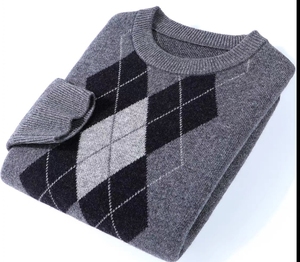 Personnalisé haut de gamme hommes cổ điển kéo nhà sản xuất d'échantilon personnalisé kéo giản dị col rond kéo hiver En gros - Product Image 1