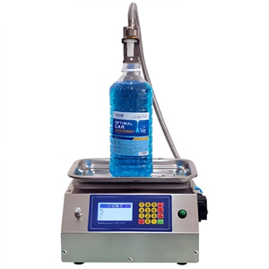 Machine de remplissage de bouteilles semi-automatique CSY-L10 à bas prix, petite, en acier inoxydable, avec pesage quantitatif de haute précision pour les boissons - Product Image 4