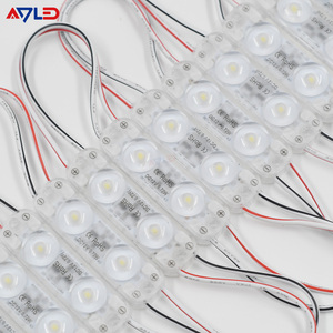Module LED SMD2835 0,72W 12V étanche IP65 à 2 puces avec lentille injectée, blanc froid 10000K, pour enseignes extérieures - Product Image 1