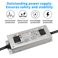 150W 300W 600W controladores de iluminación LED al aire libre impermeable 12V 24V 48V meanwell fuente de alimentación del controlador led