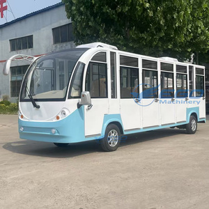 Autobús Turístico Eléctrico de 17 Asientos, Azul y Blanco, Directo de Fábrica, Vehículo Turístico Eficiente para Turistas - Product Image 1