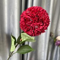 Haute qualité tige unique soie artificielle bleu Allium ampoule boule d'oignon fleur pour Thanksgiving nouvel an saint valentin remise des diplômes
