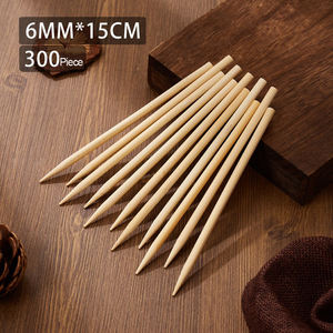 Brochettes en bois extra-épaisses, bâtonnets de bambou de 5 pouces pour <span class=keywords><strong>kebab</strong></span> de viande volumineux - Product Image 4