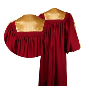 Túnicas Religiosas Personalizadas para Pastor, Coro, Hymnología, Cosplay, Atuendo Festivo Unisex de Fibra de Poliéster Rojo y Azul, Venta Directa de Fábrica - Product Image 2