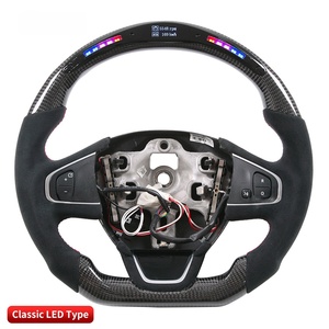 Volante Deportivo de Fibra de Carbono Real con Control LED, Popular en el Mercado, para <span class=keywords><strong>Renault</strong></span> Megane 4, Koleos 2, Clio 4, <span class=keywords><strong>Kadjar</strong></span> - Product Image 1
